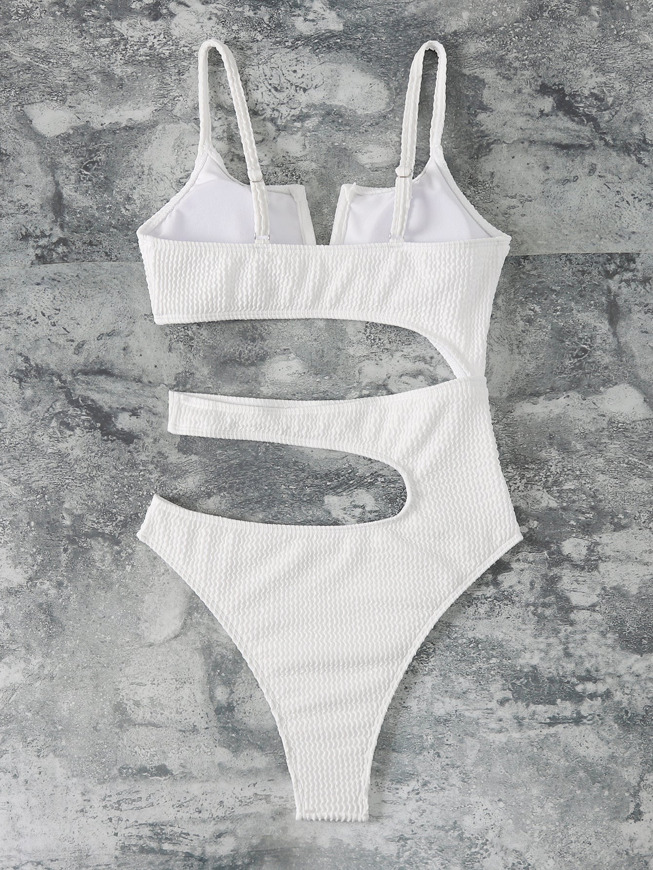 Women Hollow Out Cutout out V neck Sexy Swimsuit Bikini